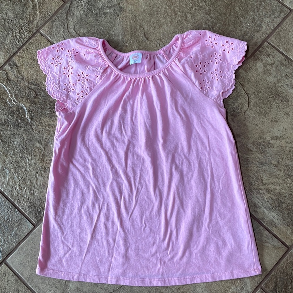 + WONDER NATION +Pink Capped Sleeved Top
